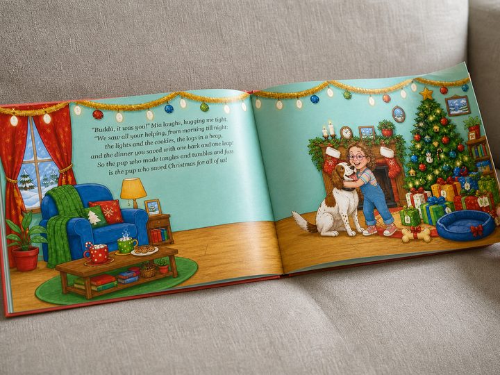 Tom's book at home